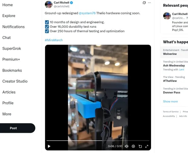 System76 即将推出重新设计的 Thelio 硬件