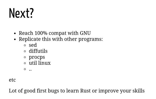 Rust Coreutils 继续朝着 100% GNU 兼容性努力，证明小丑们错了