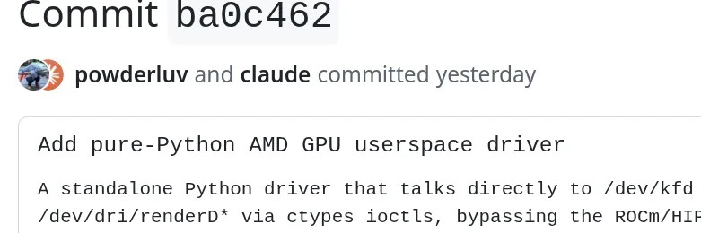 AMD 工程师利用人工智能帮助开发纯 Python AMD GPU 用户空间驱动程序