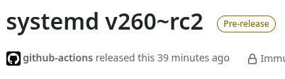 systemd 260-rc2 发布，包含更多变更
